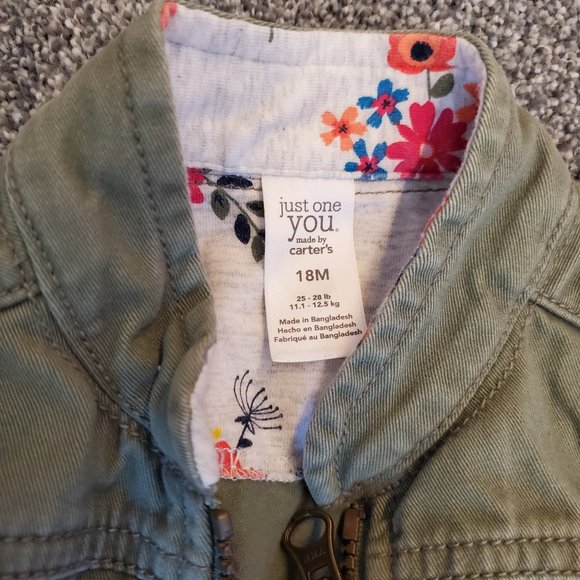 Carter's Just One You Green Toddler Vest 18 months - Picture 2 of 3